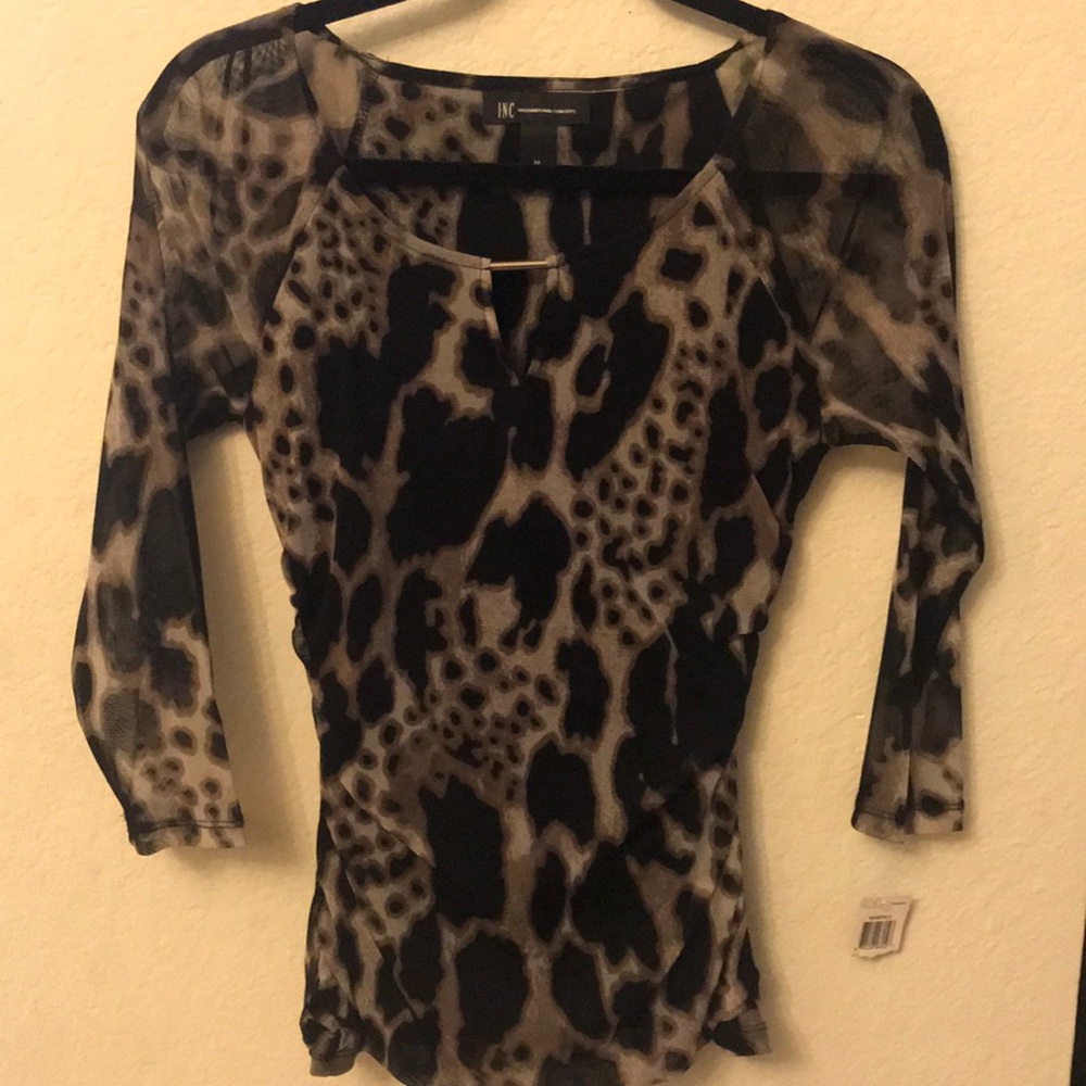 Animal print top